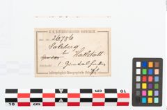 Etikett zu Eisengürtelhaken (NHMW-PRAE-026786)